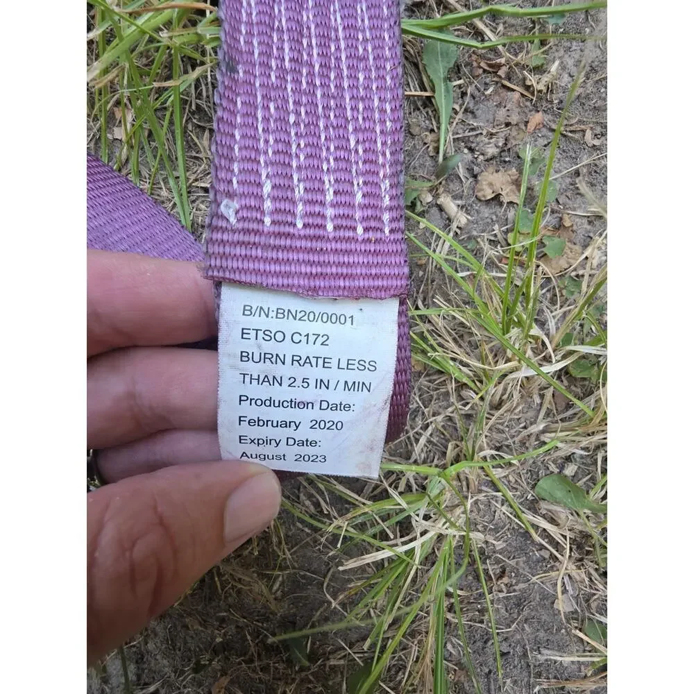 Aviation Aircraft Cargo Restraint Tie Down Strap ETSO-C172 Purple OCB Buckle...
